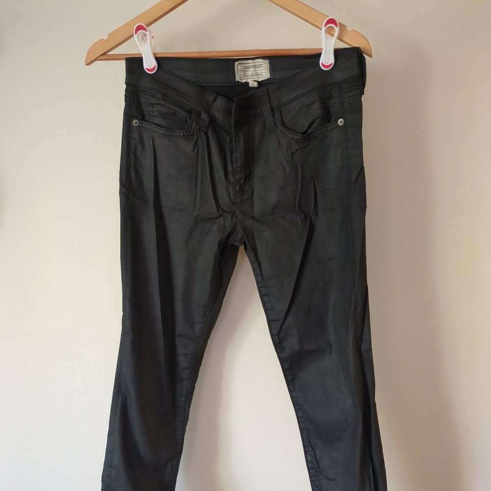 coated jeans * faux leather waxed look Current/Elliot